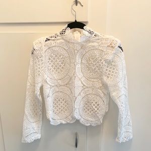 Asilio White Lace Top